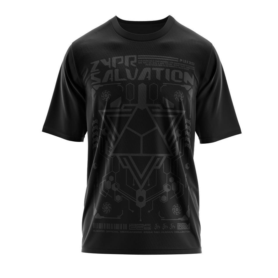 CYBER-SALVATION [ BLACK ON BLACK PRINT ]